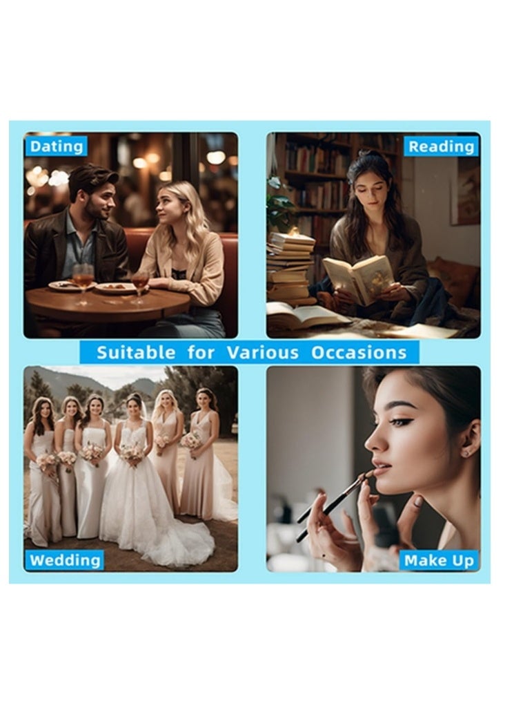 الواحة-TH شرائط شد الرقبة، أشرطة شد غير مرئية للرقبة، شرائط وأربطة لرفع التجاعيد، لصقات مكياج للرقبة، شد الجلد المترهل، مزيل خطوط الرقبة، 4 شرائط + 20 لصقة - Image 5